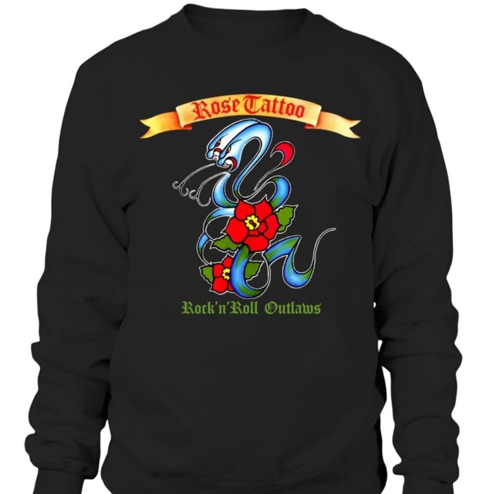 Rose Tattoo Rock N Roll Outlaws Vintage Band Music Sweatshirt 24